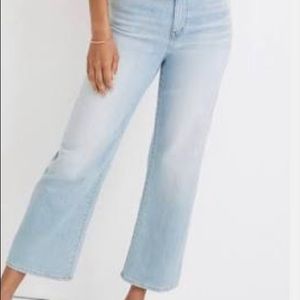 Madewell wide leg slim crop jeans